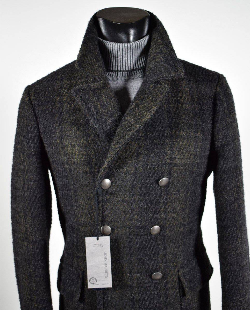 John Barritt Blouson in lana a quadri john barritt slim fit doppio petto Trasporto libero internazionale