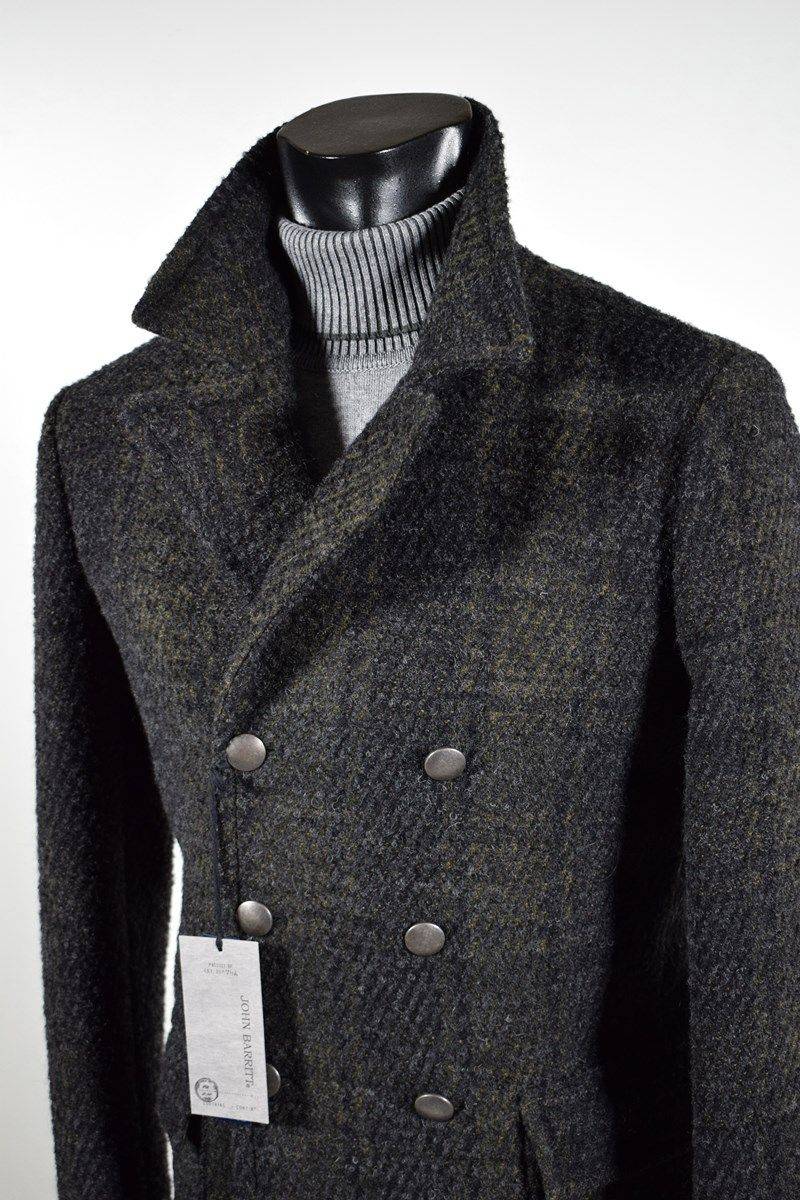 John Barritt Blouson in lana a quadri john barritt slim fit doppio petto Trasporto libero internazionale