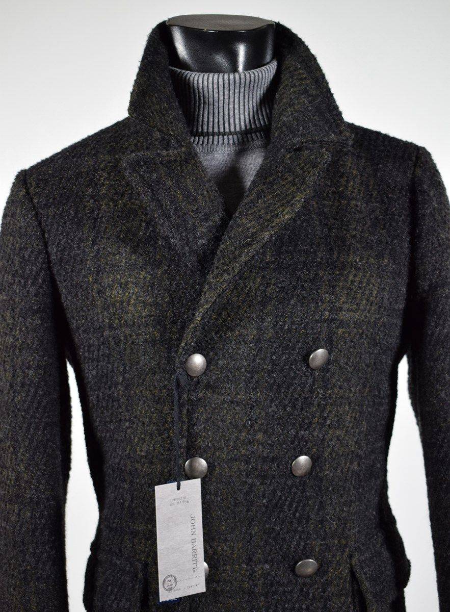 John Barritt Blouson in lana a quadri john barritt slim fit doppio petto Trasporto libero internazionale