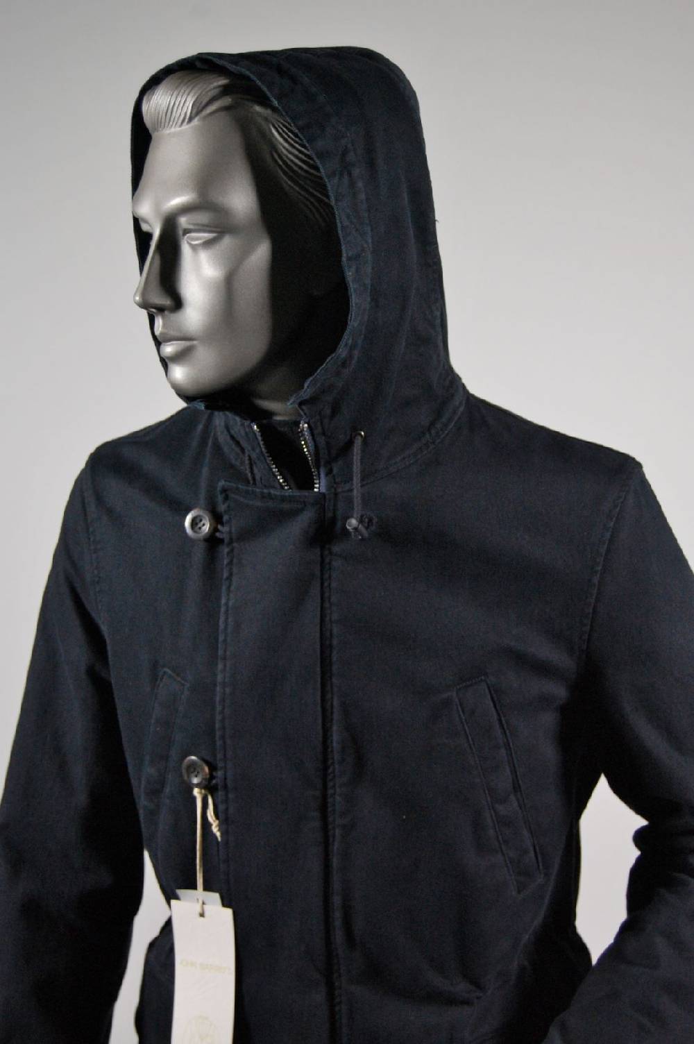 John Barritt Parka blouson slim fit con cappuccio blu john barritt Vendita