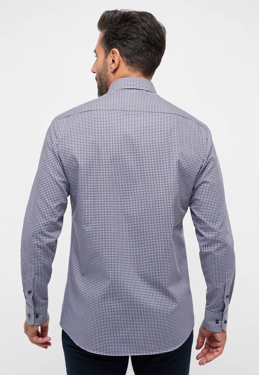 Eterna Camicia eterna a quadretti blu modern fit Acquista Ora