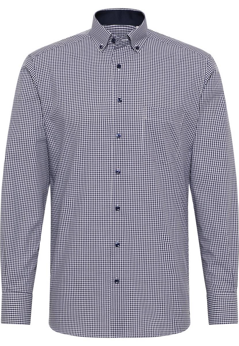 Eterna Camicia eterna a quadretti blu modern fit Acquista Ora