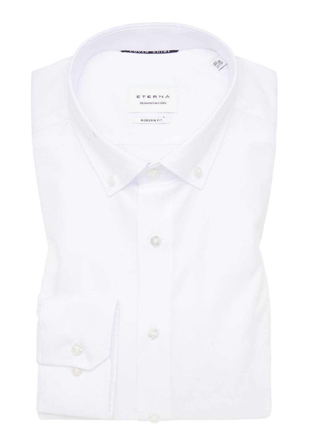 Eterna Camicia bianca eterna modern fit collo button-down Promozione Limitata