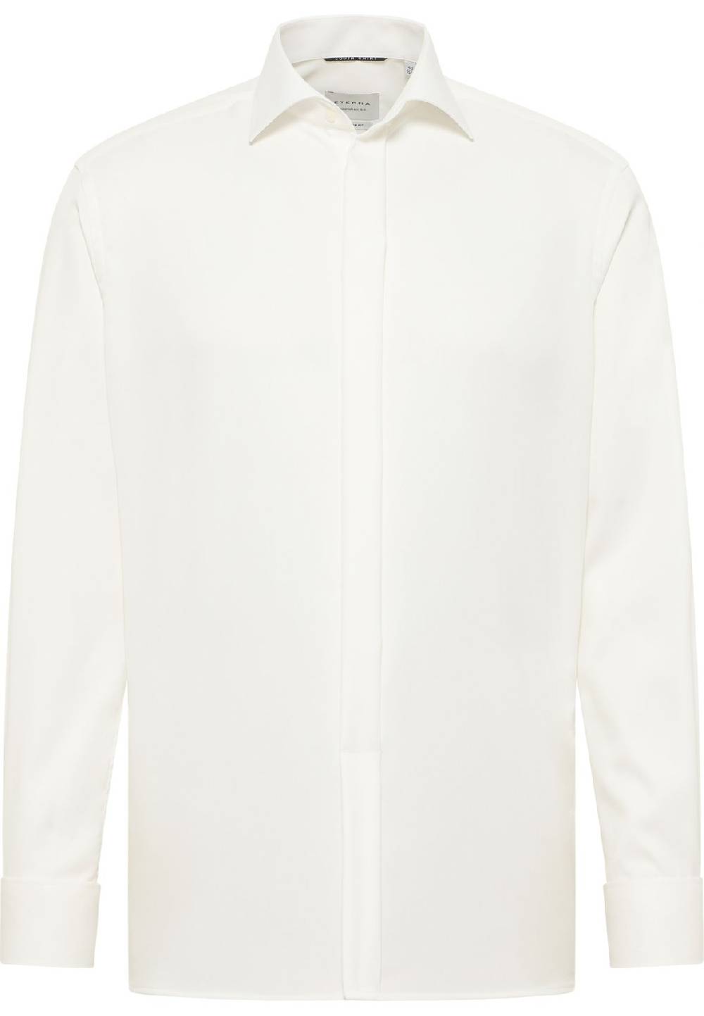 Eterna Camicia elegante eterna beige modern fit polso doppio abbottonatura coperta Affare Del Giorno