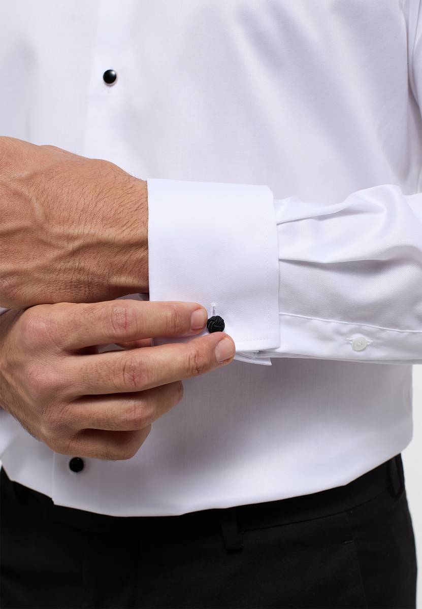 Eterna Camicia elegante eterna bianca modern fit con polso doppio Convenienza