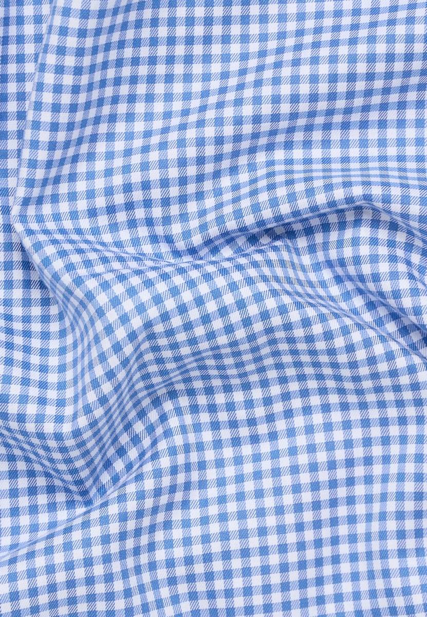 Eterna Camicia a quadretti azzurro eterna slim fit collo button-down Outlet