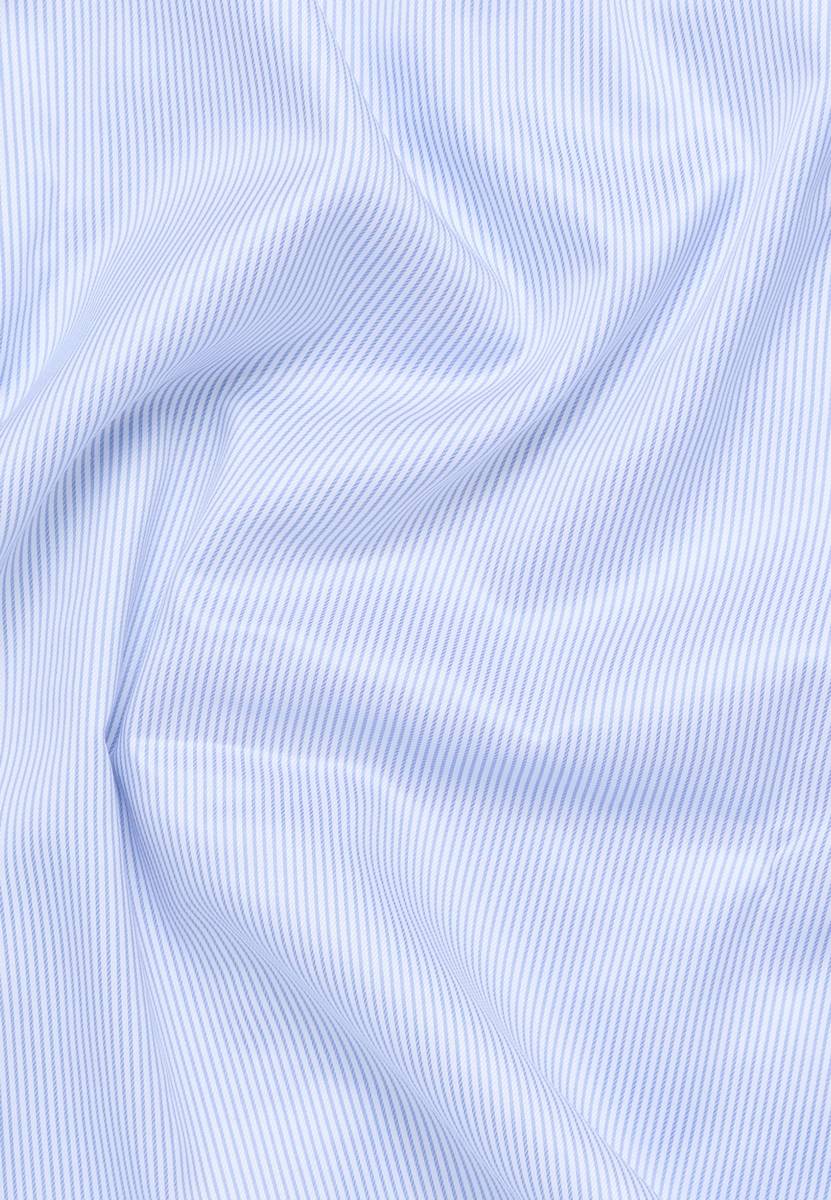 Eterna Camicia a righe celeste eterna modern fit in cotone twill no stiro Hotsell
