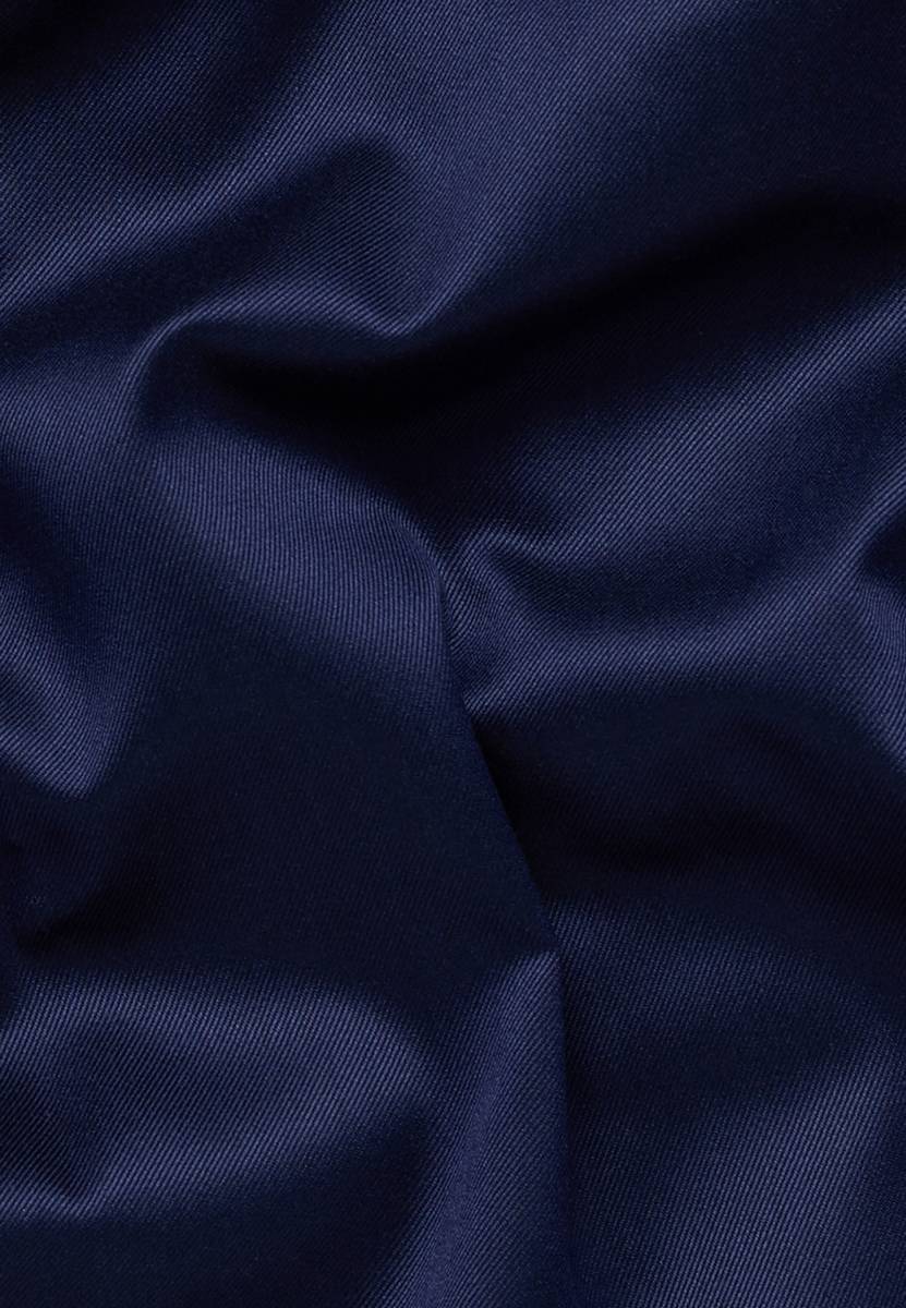 Eterna Camicia blu eterna slim fit in cotone twill no stiro In Saldo