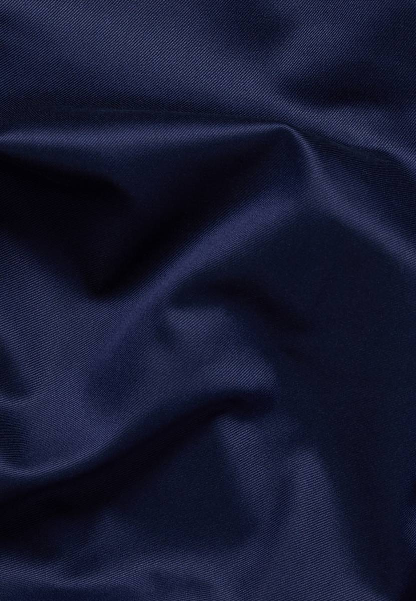 Eterna Camicia blu scuro eterna modern fit in cotone twill no stiro Sconto di tempo limitato
