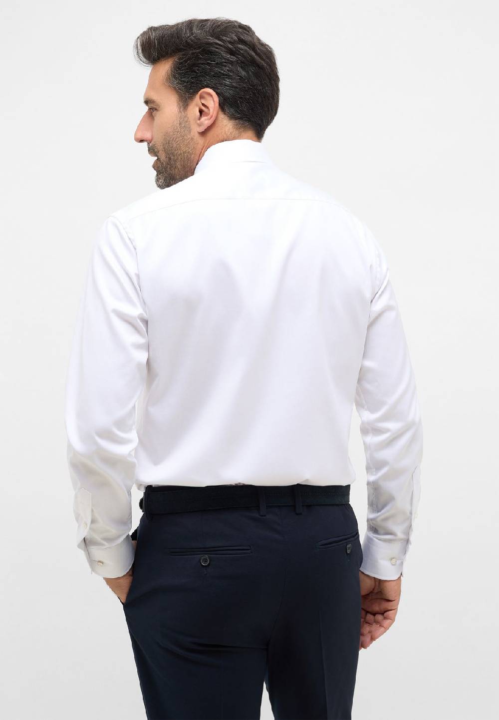 Eterna Camicia bianca eterna modern fit in cotone twill no stiro Offerta speciale