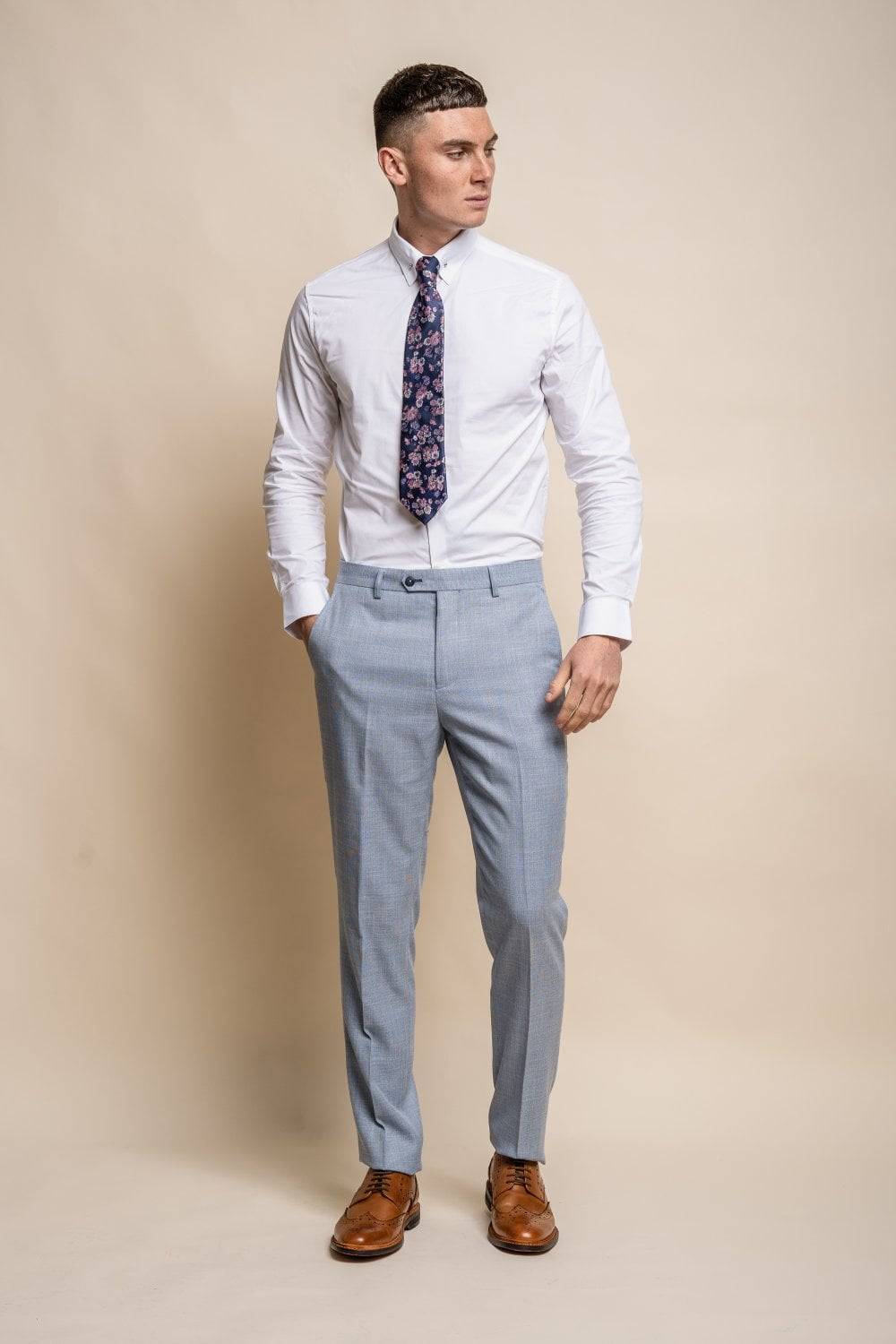 House of Cavani Abito azzurro chiaro house of cavani semi foderato stretch modern fit Comprare a buon mercato