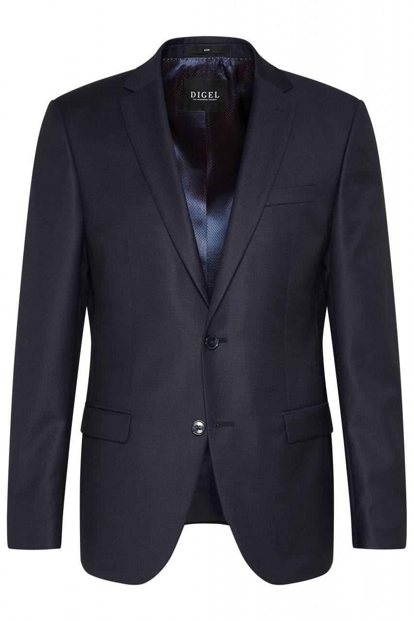 Digel Abito blu slim fit digel lana reda super 110'S Offerta natalizia