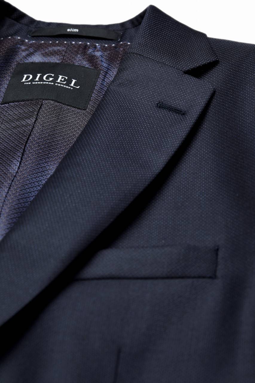 Digel Abito blu slim fit digel lana reda super 110'S Offerta natalizia