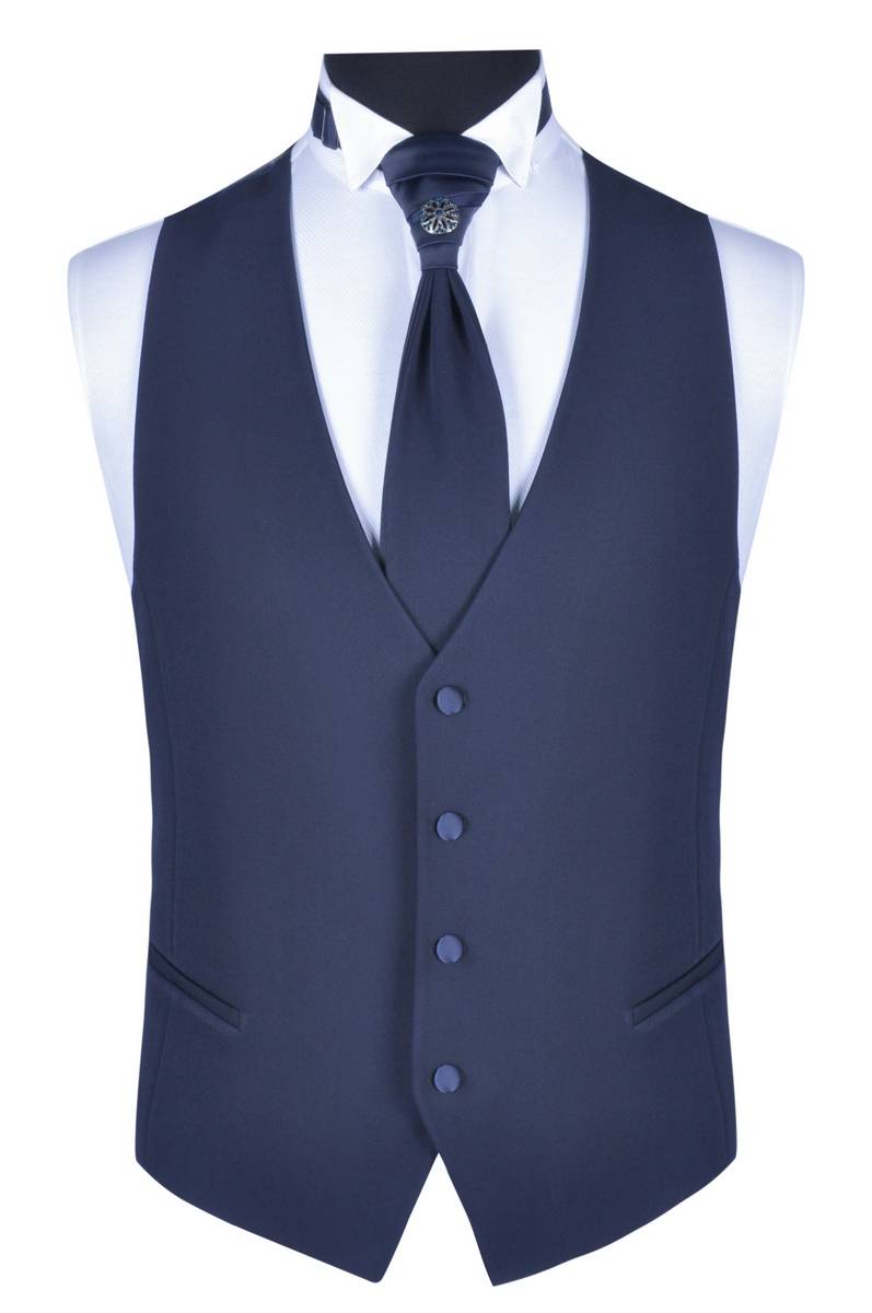 Baggi Abito da sposo baggi cerimonia blu slim fit Offerta Giorno del Papà