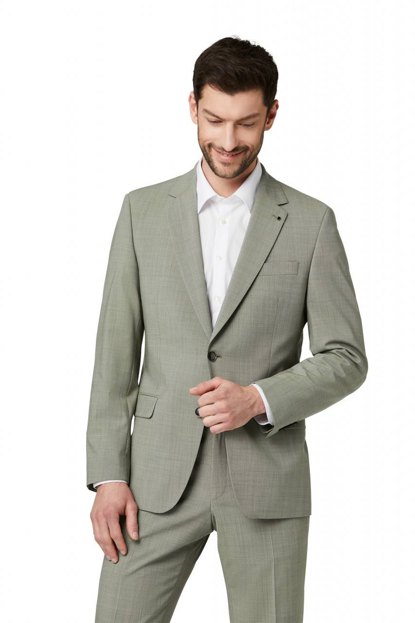 Digel Abito verde chiaro digel lana stretch marzotto drop sei modern fit Vendita calda