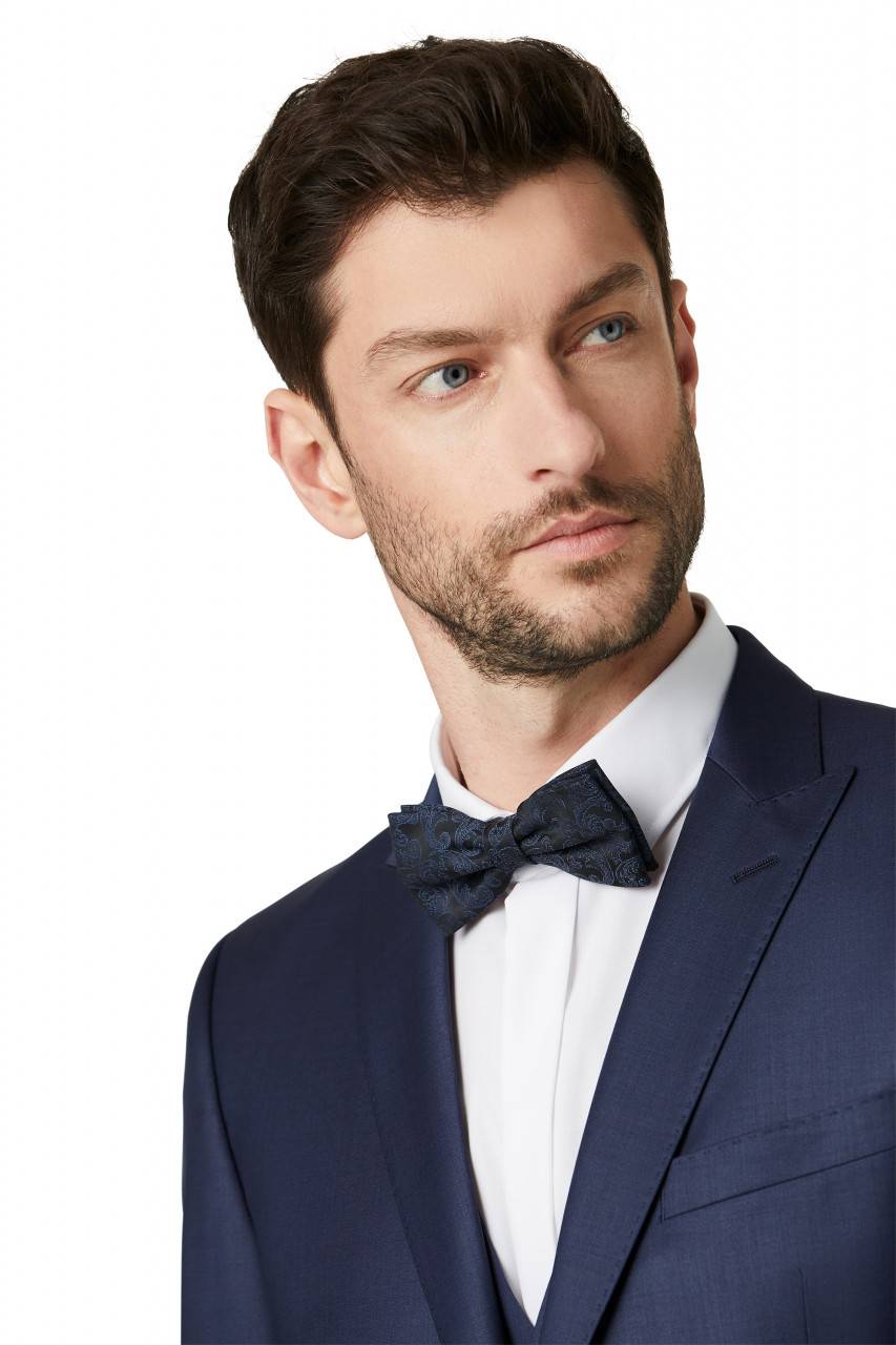 Digel Abito slim fit elegante digel blu marine con gilet Lightning offer
