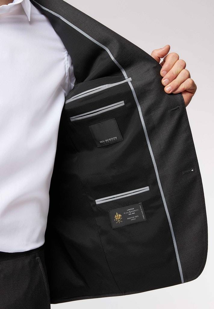 Roy Robson Abito grigio scuro roy robson in lana cerruti stretch drop sei regular fit Sconti VIP