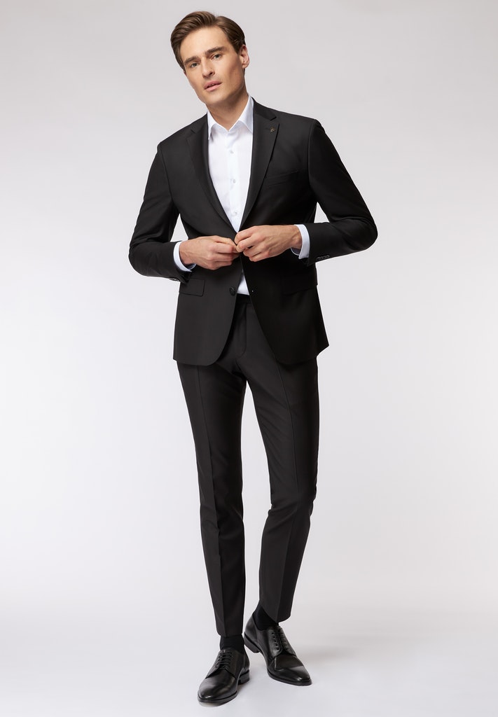 Roy Robson Abito nero roy robson in lana cerruti stretch drop sei regular fit Prezzo basso