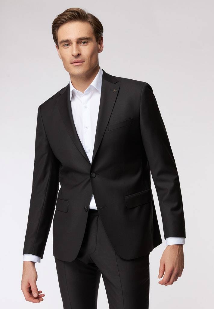 Roy Robson Abito nero roy robson in lana cerruti stretch drop sei regular fit Prezzo basso