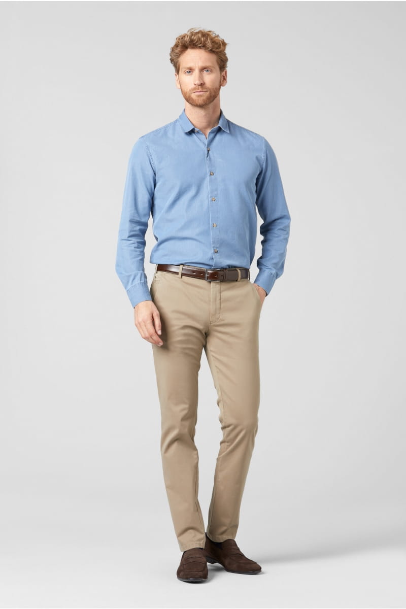 Meyer Pantalone meyer in cotone pima stretch modern fit Offerta settimanale