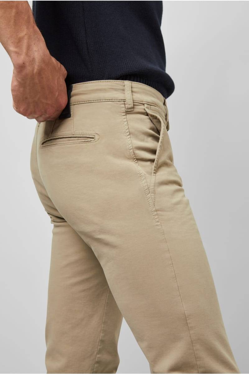 Meyer Pantalone regular fit beige cotone bio stretch m5 by meyer Ritorno libero