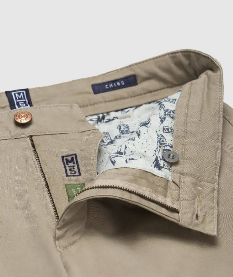 Meyer Pantalone regular fit beige cotone bio stretch m5 by meyer Ritorno libero
