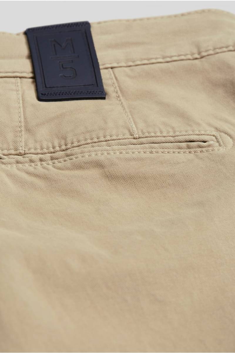 Meyer Pantalone regular fit beige cotone bio stretch m5 by meyer Ritorno libero