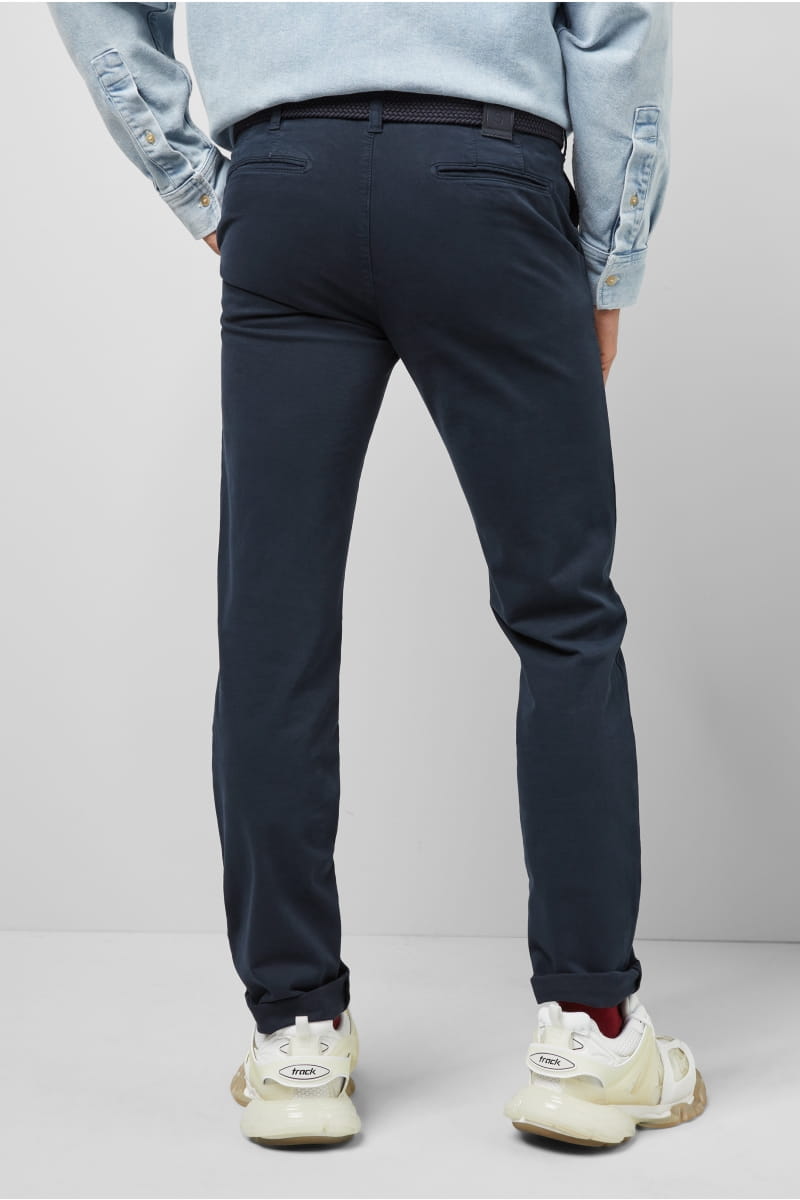 Meyer Pantalone regular fit blu cotone bio stretch m5 by meyer Rilascio limitato