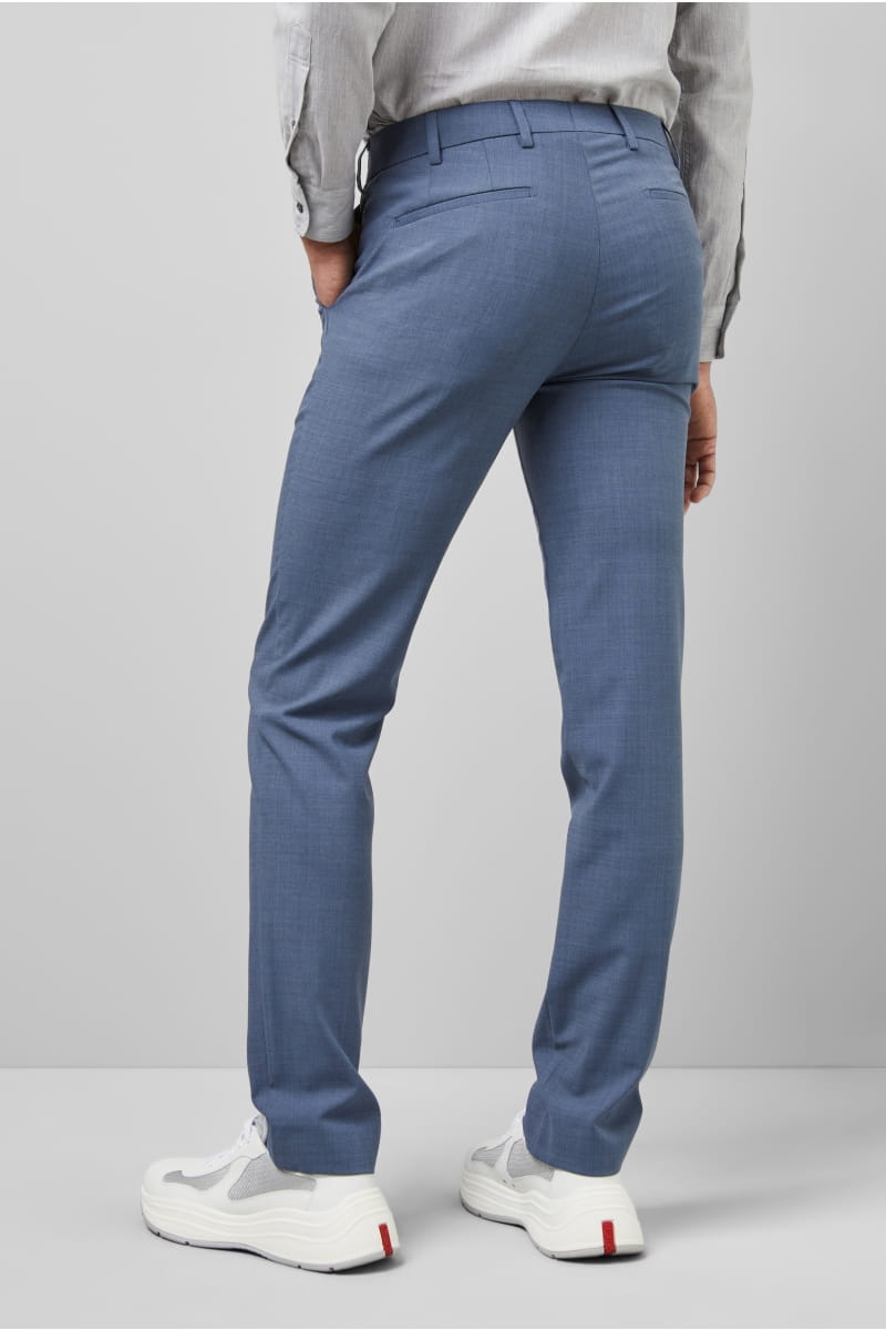Meyer Pantalone blue in lana bi-stretch m5 by meyer modern fit Ultimi tre giorni
