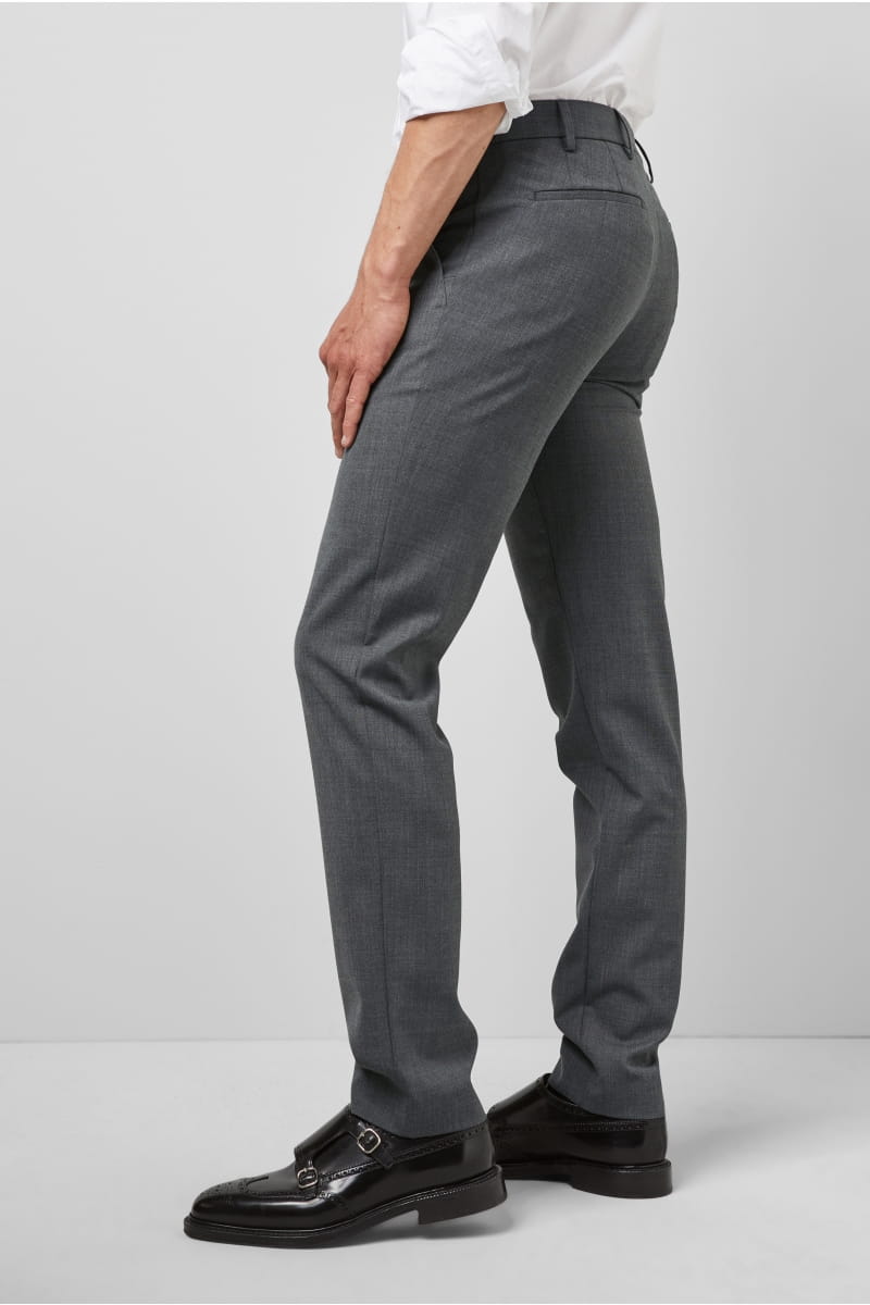 Meyer Pantalone grigio medio in lana bi-stretch m5 by meyer modern fit Ultimi due giorni