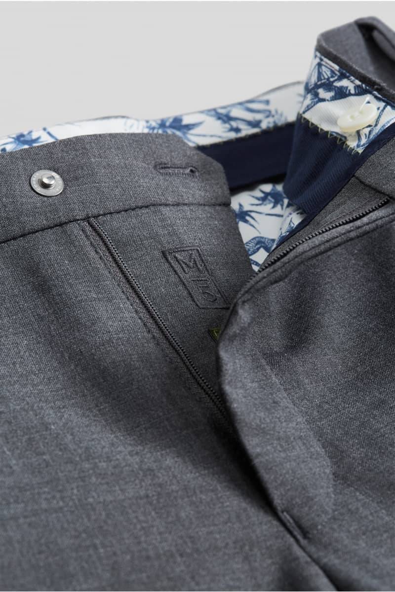 Meyer Pantalone grigio medio in lana bi-stretch m5 by meyer modern fit Ultimi due giorni