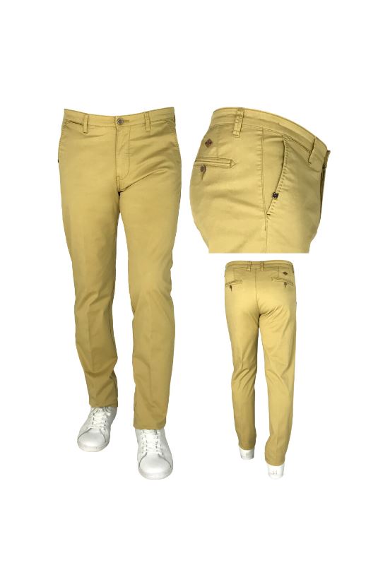 Sea Barrier Pantalone giallo modern fit sea barrier cotone stretch Fino al 65% di sconto