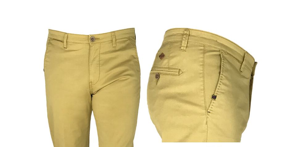 Sea Barrier Pantalone giallo modern fit sea barrier cotone stretch Fino al 65% di sconto