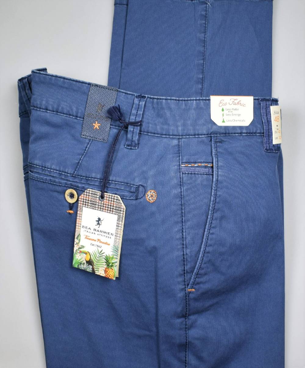 Sea Barrier Pantalone blu chiaro regular fit sea barrier in cotone stretch Officina