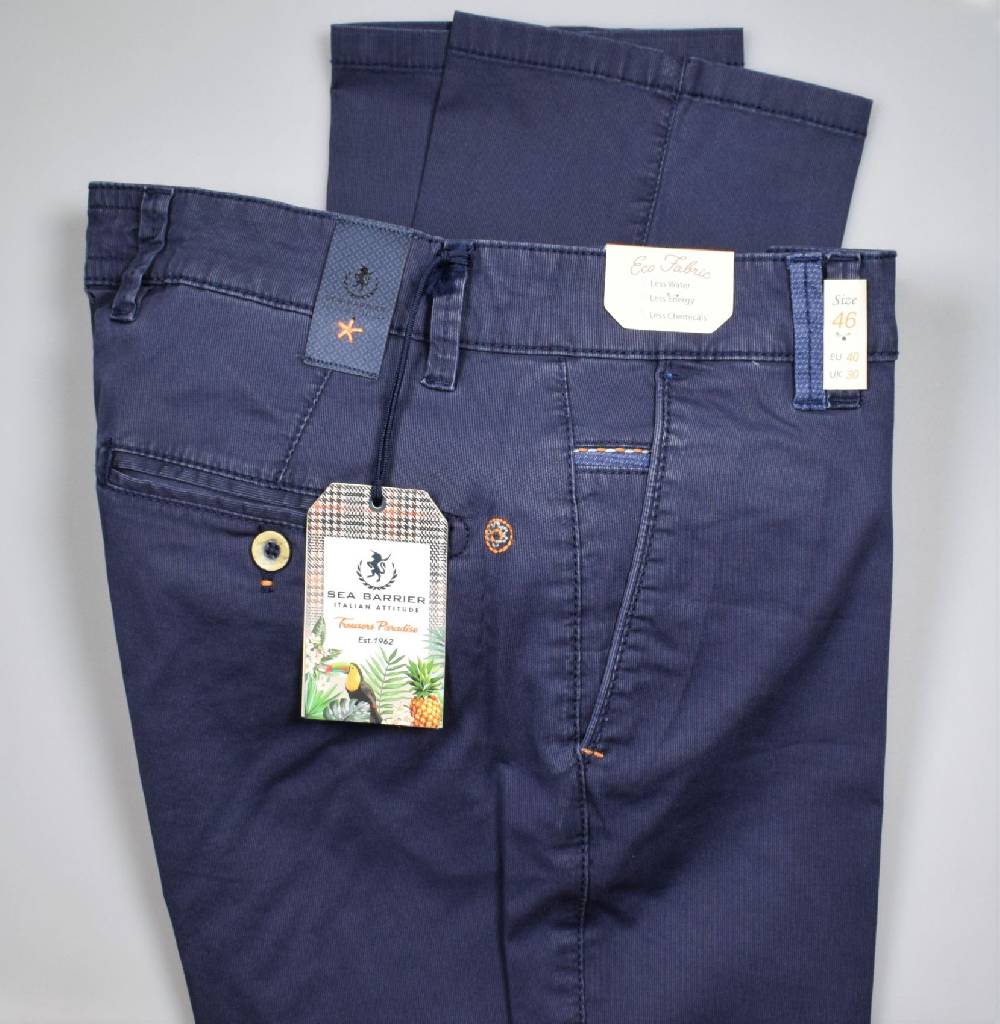 Sea Barrier Pantalone blu regular fit sea barrier in cotone stretch Esporta salva