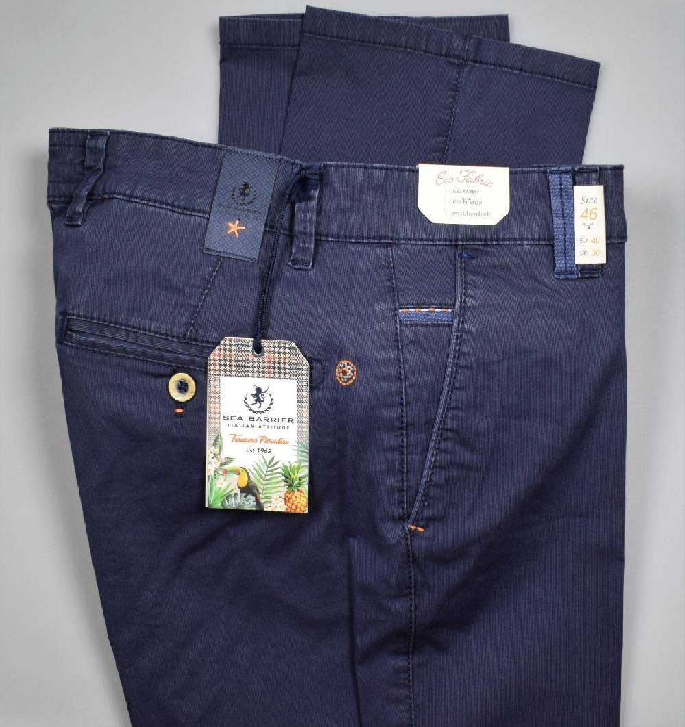Sea Barrier Pantalone blu regular fit sea barrier in cotone stretch Esporta salva