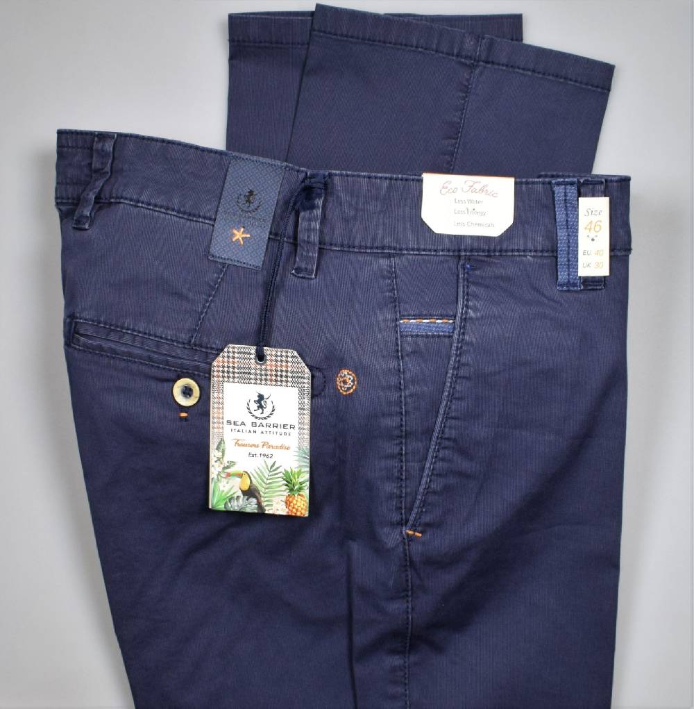 Sea Barrier Pantalone blu regular fit sea barrier in cotone stretch Esporta salva