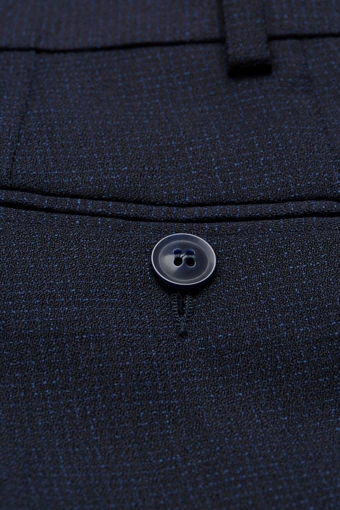 Digel Pantalone blu a quadretti digel in pura lana 2025