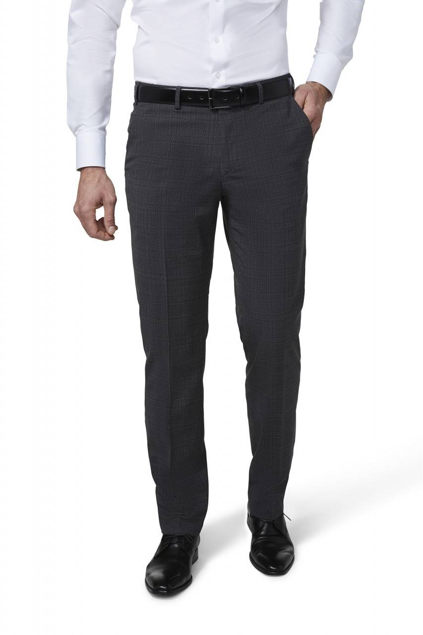 Digel Pantalone digel grigio fantasia principe di galles drop sei modern fit Nuovo