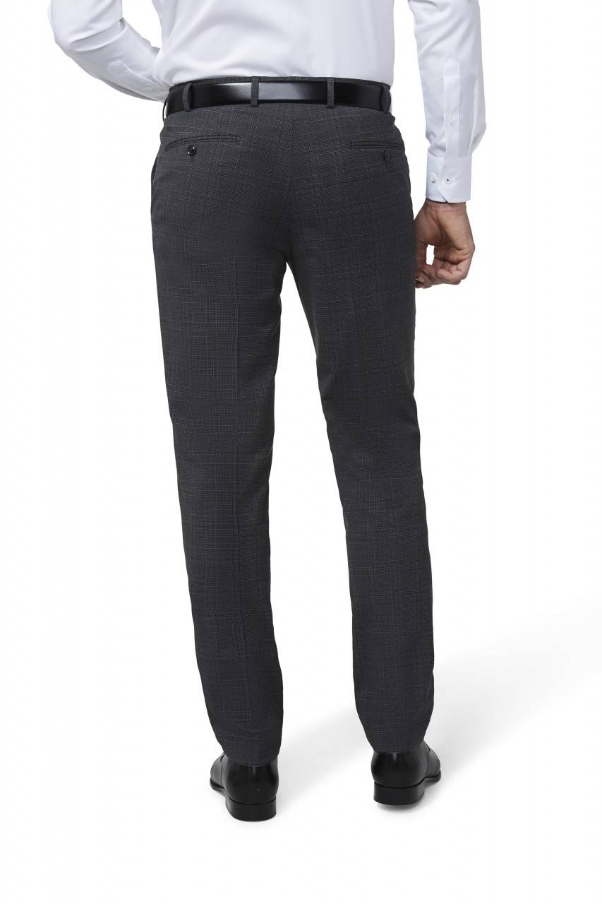 Digel Pantalone digel grigio fantasia principe di galles drop sei modern fit Nuovo