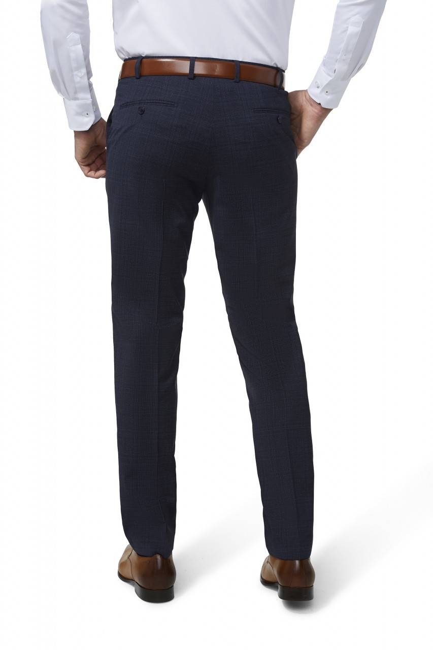 Digel Pantalone digel blu fantasia principe di galles drop sei modern fit Qualità