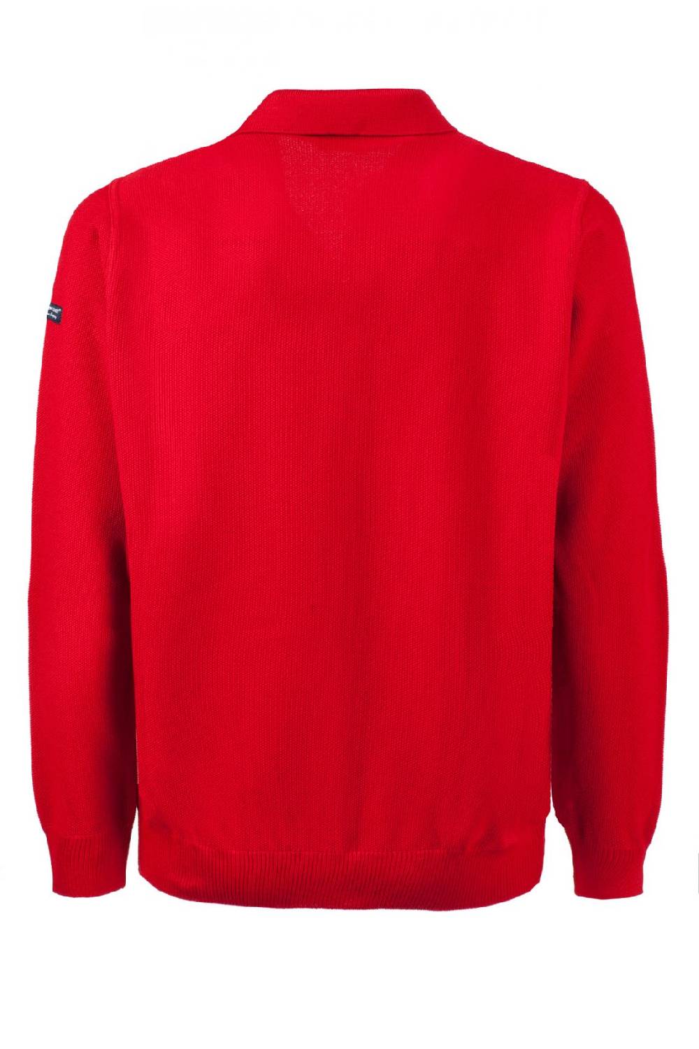Green Coast Polo con zip green coast rossa modern fit made in italy Promozione