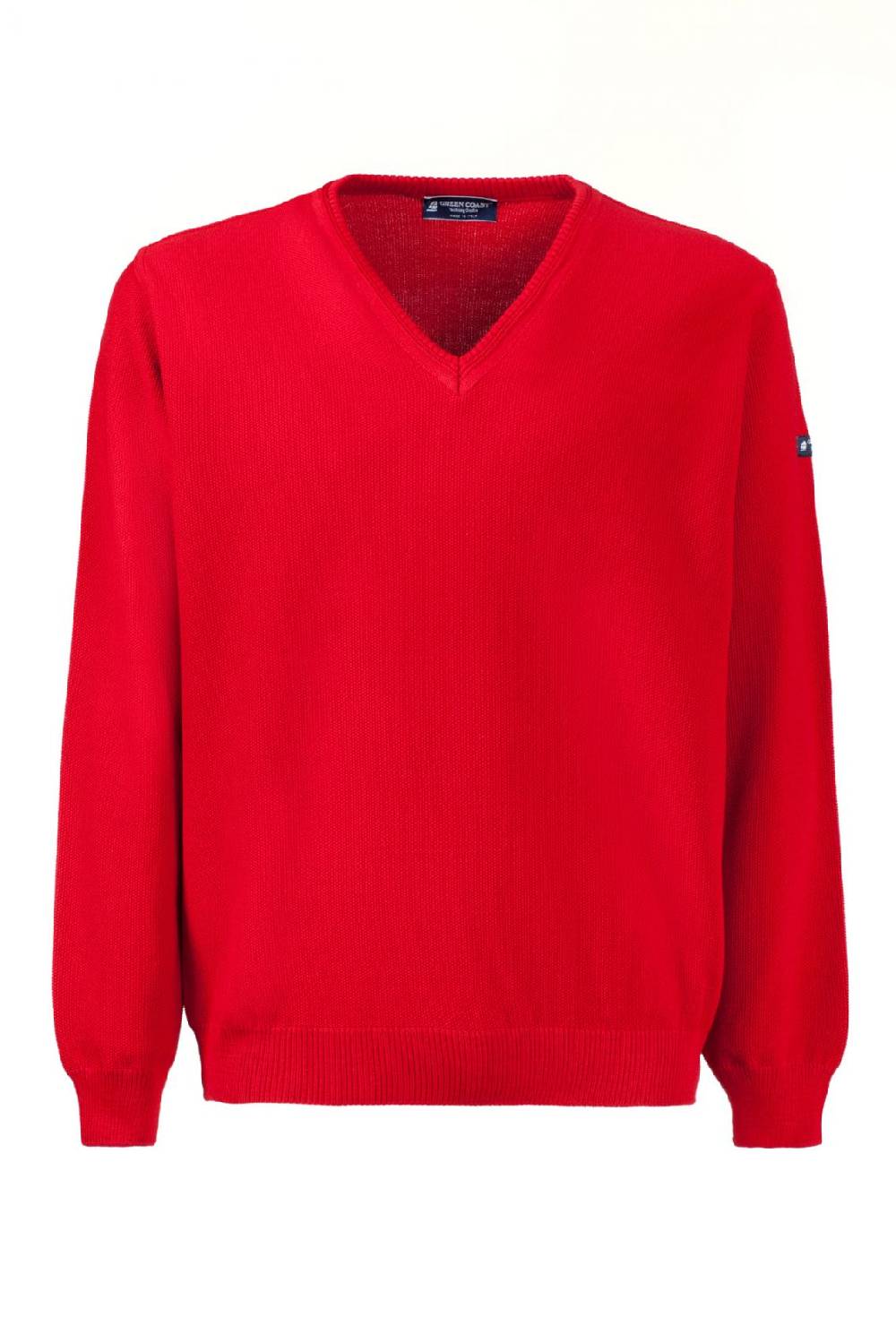 Green Coast Pullover rosso green coast modern fit made in italy Pezzi Unici