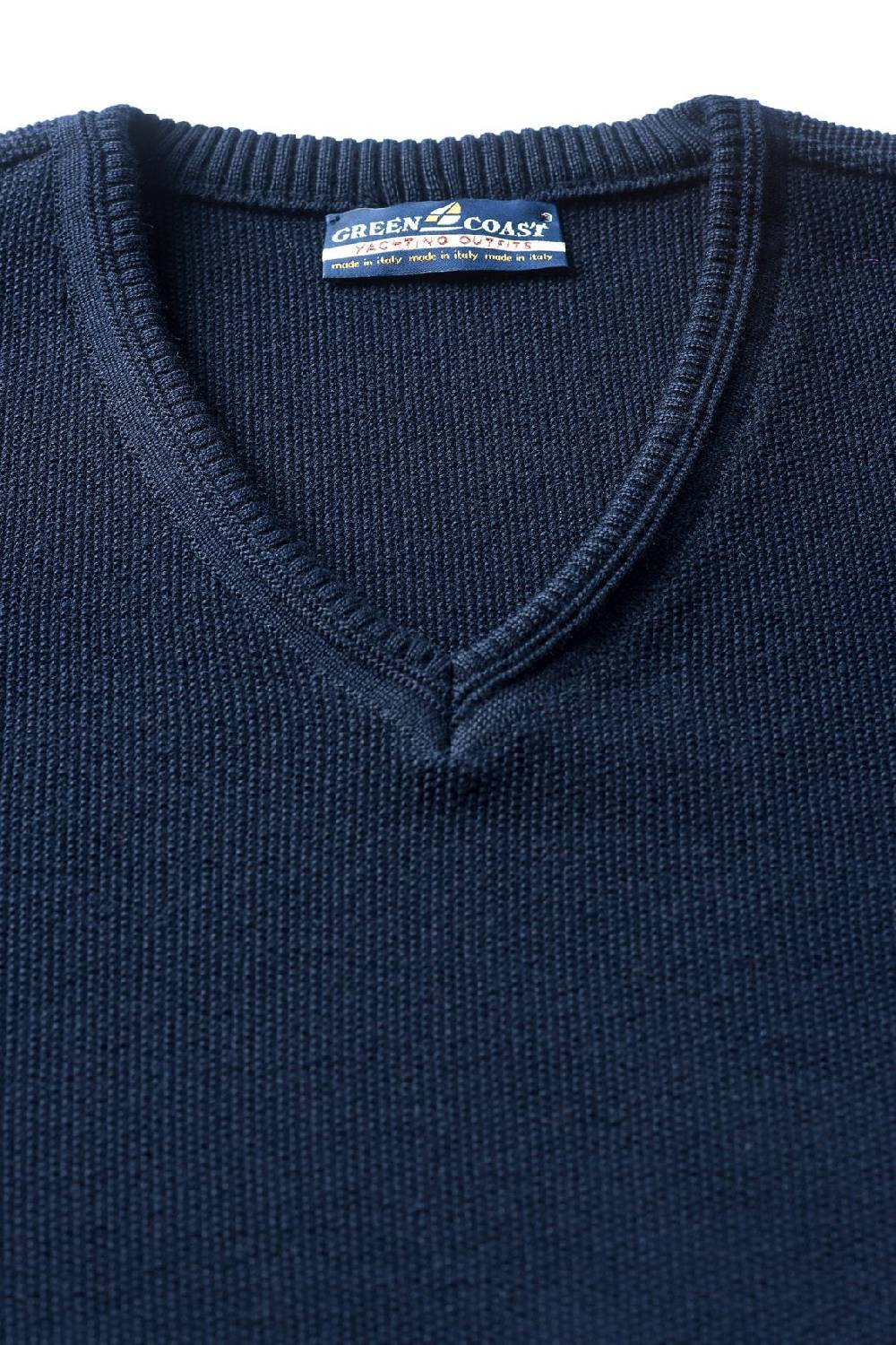 Green Coast Pullover blu green coast modern fit made in italy Qualità Garantita