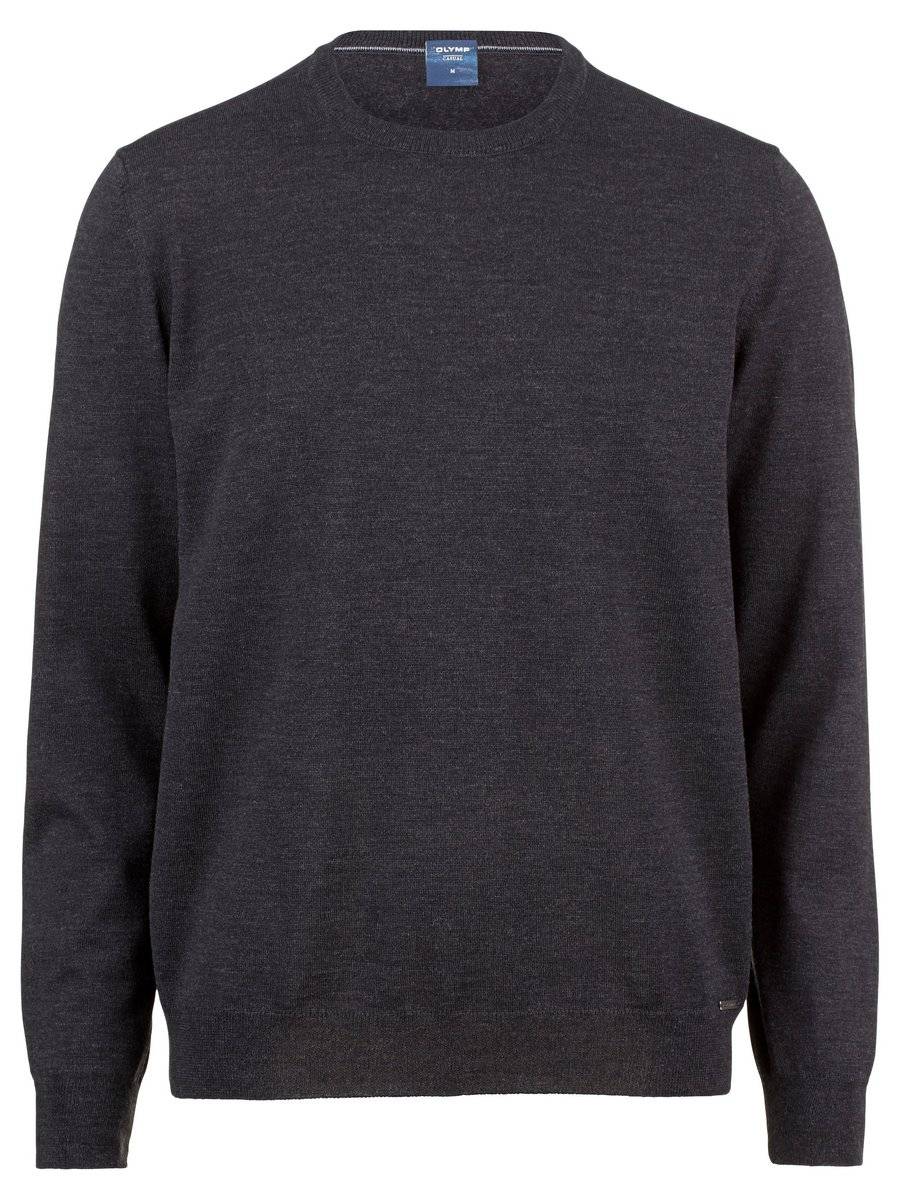 Olymp Maglione giro collo olymp in lana pettinata merino extra fine Consegna Veloce