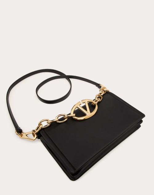 Red Valentino CLUTCH VLOGO CHAIN IN NAPPA CON CATENA Nuovo