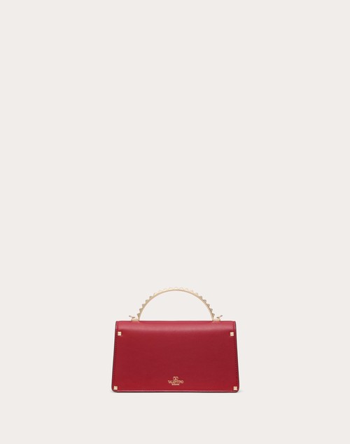 Red Valentino MINI BORSA A MANO ROCKSTUD IN VITELLO Spedizione Gratuita
