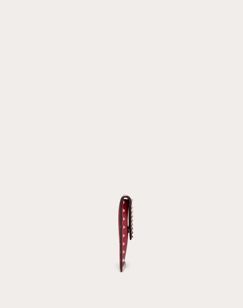 Red Valentino POUCH ROCKSTUD IN VITELLO GRANATO Qualità Garantita