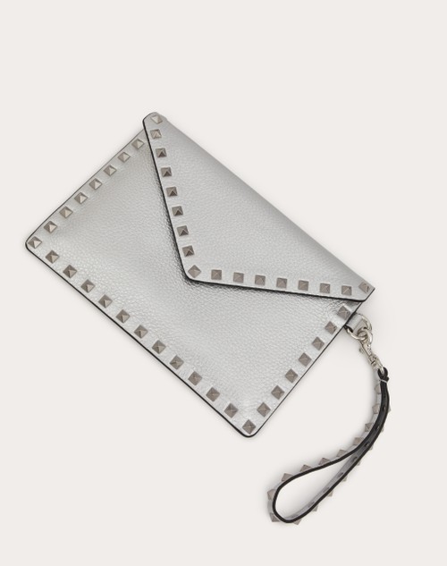Red Valentino POCHETTE ROCKSTUD IN VITELLO GRANATO METALLIZZATO Negozi Online