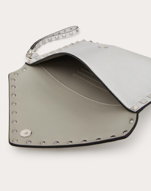 Red Valentino POCHETTE ROCKSTUD IN VITELLO GRANATO METALLIZZATO Negozi Online